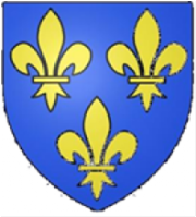 Exemple azur et 3 fleurs de lis d'or